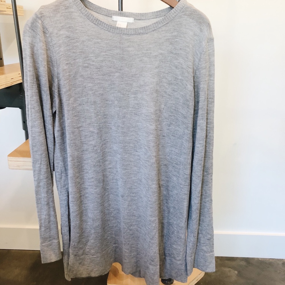 Lightweight Gray H&M Tunic Sweater